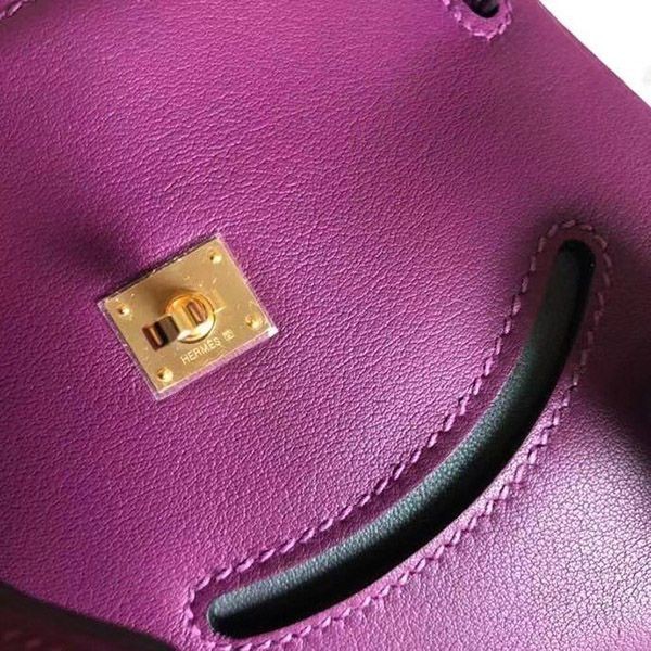 超話題!エルメス ケリードール 偽物 パープル ゴールド金具 erh10436N級品