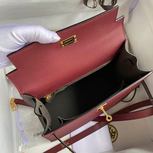 エルメス 偽物 ケリー 25cm 外縫い エプソン ゴールド金具 eri22679N級品