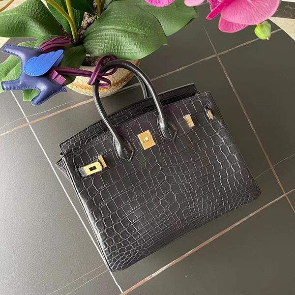 新色☆希少 エルメス クロコダイル  バーキン 25 eri58452通販