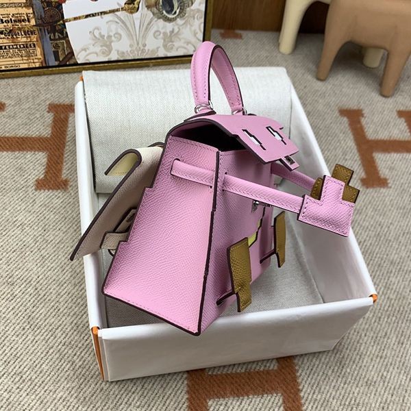 一目惚れ♪エルメス ケリードール コピー ローズアザレ 18 ハンドバッグ eri75744高い品質