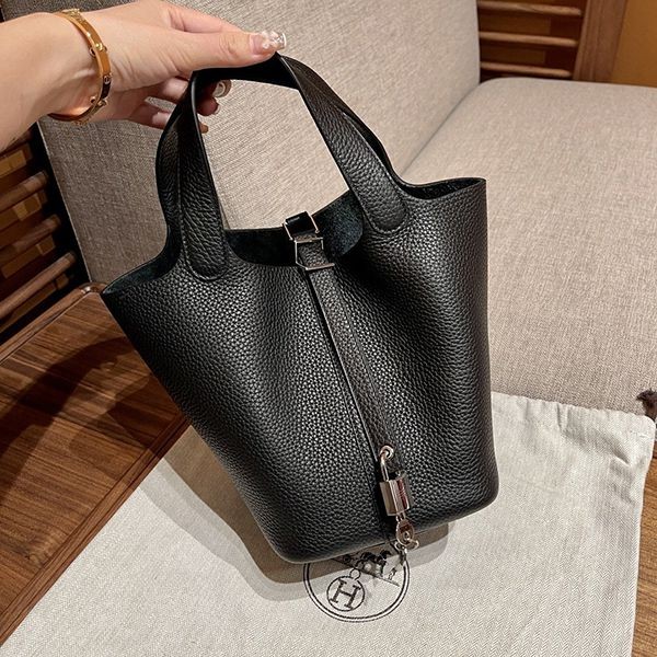 エルメス ハンドバッグ ピコタンロック コピー MM シルバー金具 erj92546