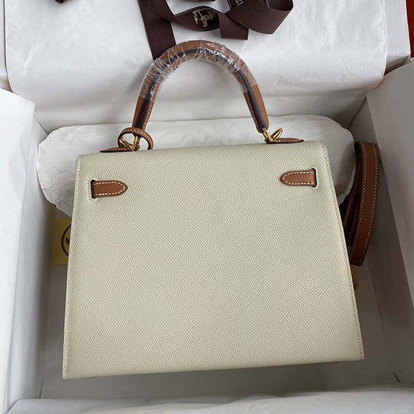★日本!!人気！エルメス コピー ケリー 25cm 外縫い エプソン ゴールド金具 erk42383通販