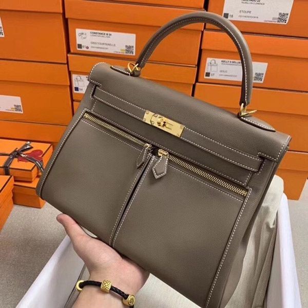 21-22AWエルメス コピー ケリー 32cm 内縫トゴ ゴールド金具 erp07228代引きを販売