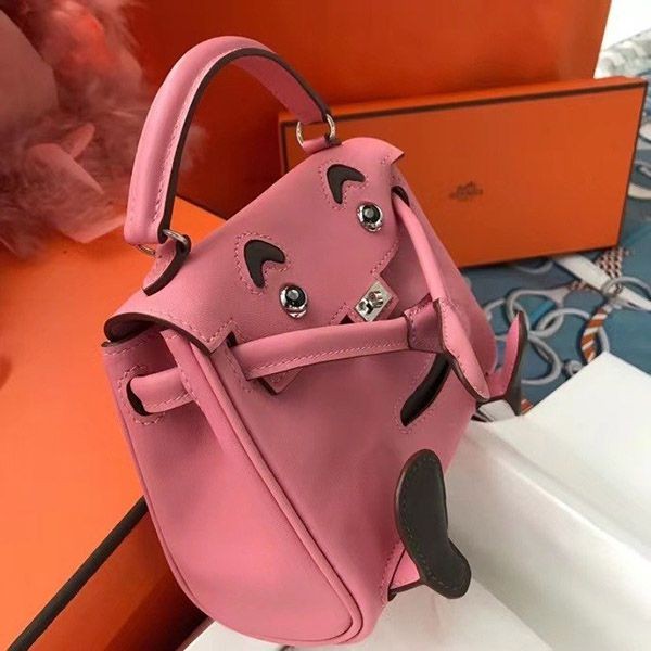 超希少！エルメス ケリードール コピー ピンク シルバー金具 ert36465最高級