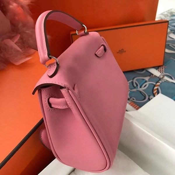 超希少！エルメス ケリードール コピー ピンク シルバー金具 ert36465N級品