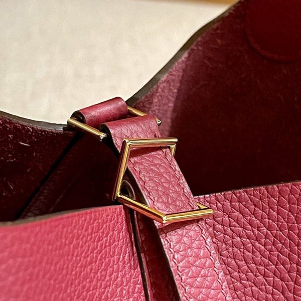 送料込 エルメス ハンドバッグ 偽物 ピコタン ロック 18 ボルドー eru14569N級品