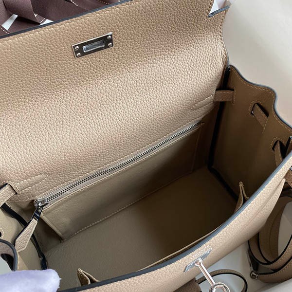 エルメス コピー ケリー 25cm 内縫い タッチ シルバー金具 erv65435代引きを販売