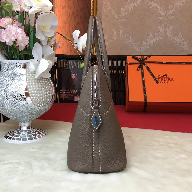 希少色 エルメス偽物 ボリード27 エトープ シルバー金具 ery11384激安送料無料