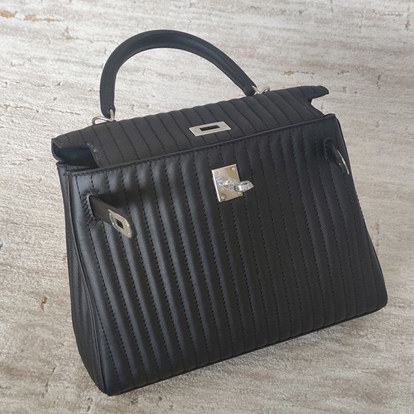 春もの新作エルメス ケリー Kelly25 偽物 トリコカラー 外縫いセリエ ナタ erz13673高い品質
