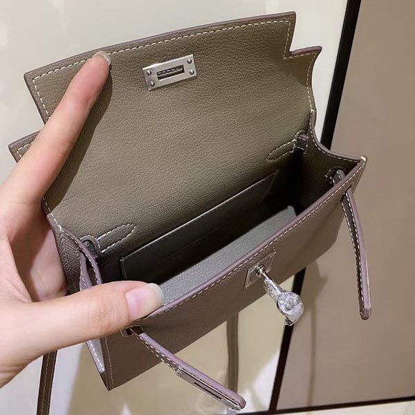 エルメス ケリーミニ2 カザック エプソンコピー シルバー金具 he19012代引きを販売