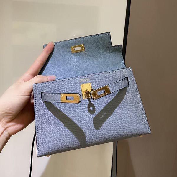 エルメス ケリーミニ2 カザック エプソン 偽物 シルバー金具 he19013N級品