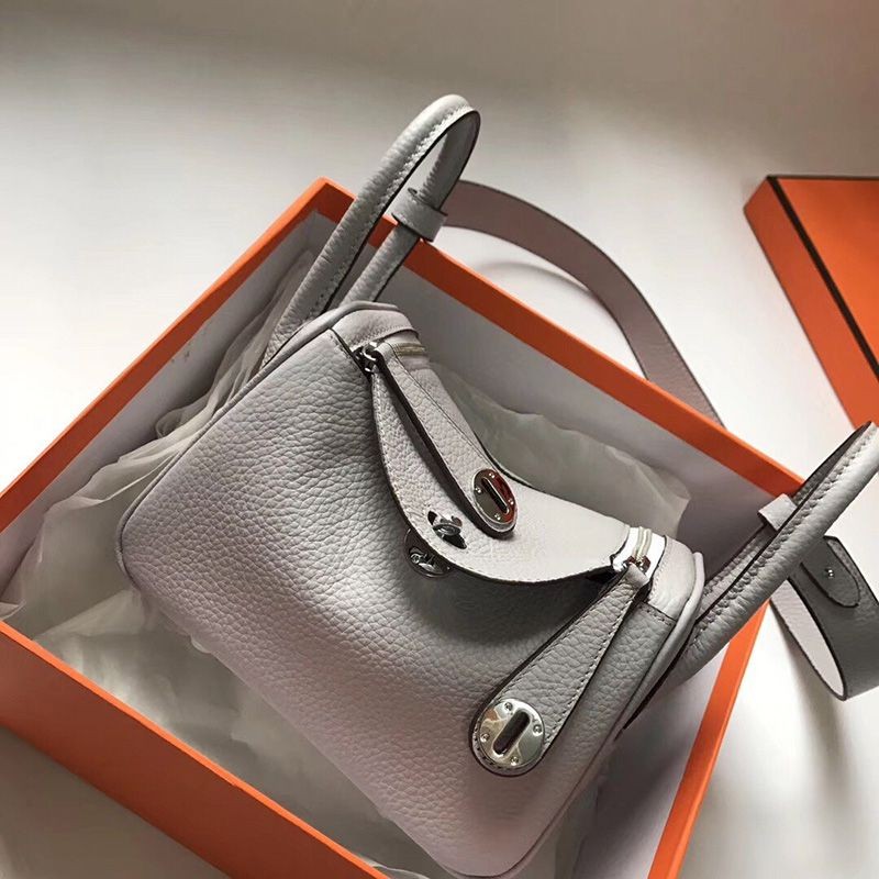 ☆超人気☆エルメス リンディ ミニ ヴェルソ偽物 スイフト シルバー金具he26038高い品質
