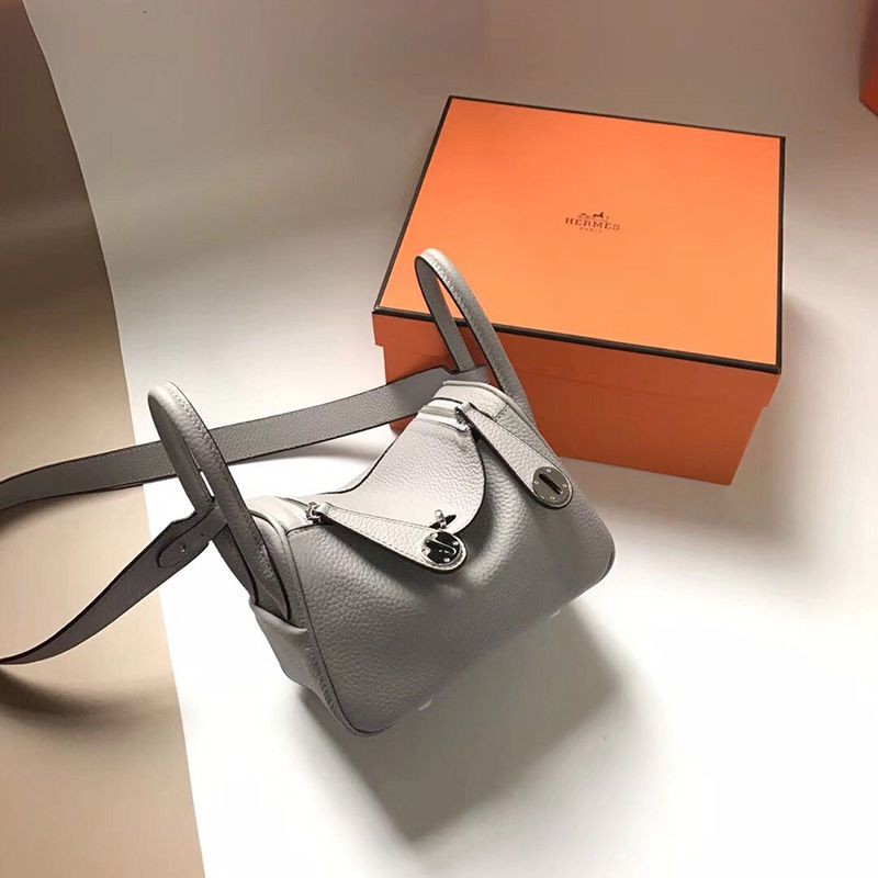 ☆超人気☆エルメス リンディ ミニ ヴェルソ偽物 スイフト シルバー金具he26038N級品