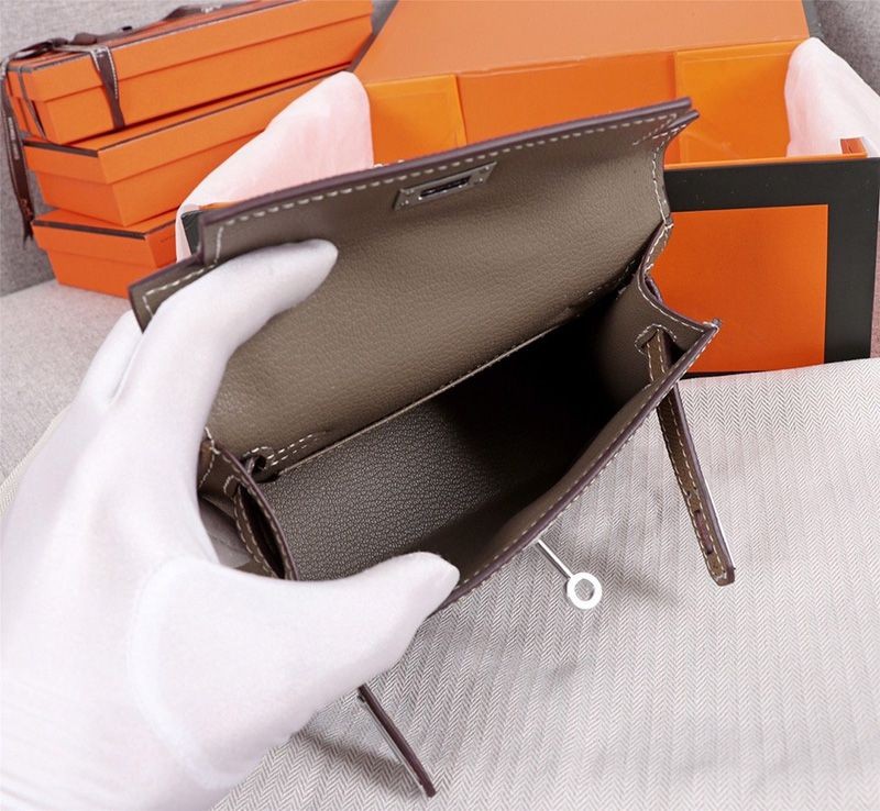 ☆超人気☆エルメス ケリーミニ2 カザック偽物 エプソン シルバー金具he26110N級品
