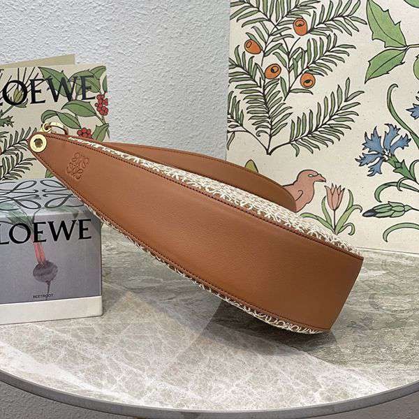 超限定♪ロエベ ルナバッグ  アナグラム 偽物ジャカード＆クラシック カーフ loa97458高い品質