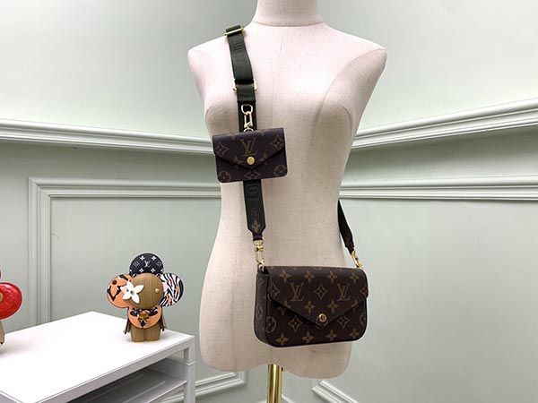 ルイヴィトン 財布 偽物 バッグ モノグラム キャンバス ブラウン LV20211