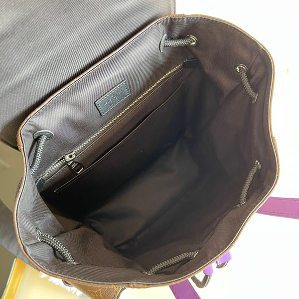 【紫レザー◎】ルイヴィトン クリストファー PM バックパック 偽物 M46247代引きを販売