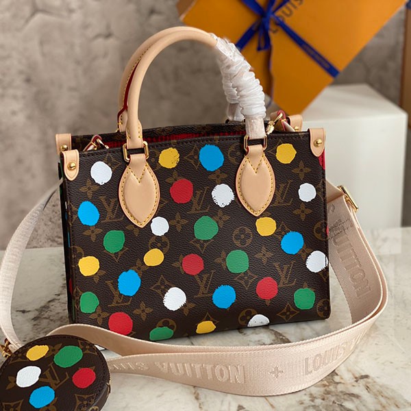ルイヴィトン × 草間彌生 LV × YK コピー オンザゴー PM M46380通販