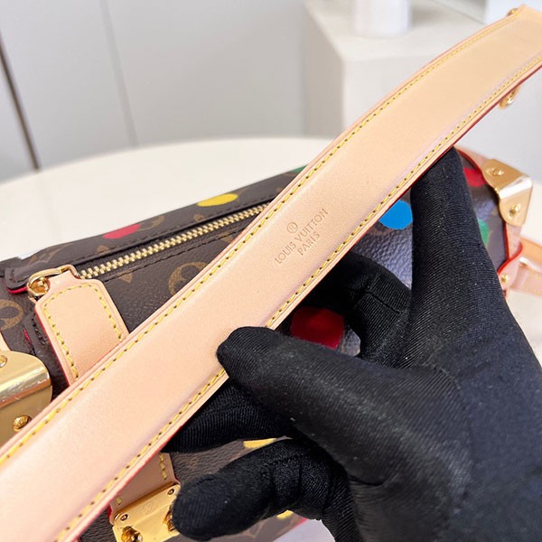 【草間彌生コラボ】LV サイドトランク ハンドバッグ コピー M46396N級品