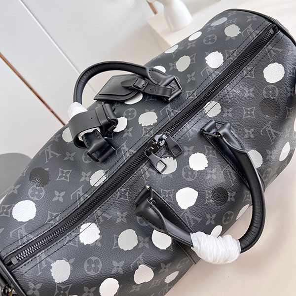 ルイヴィトン × 草間彌生 偽物 LV × YK キーポルバンドリエール 45 M46400N級品