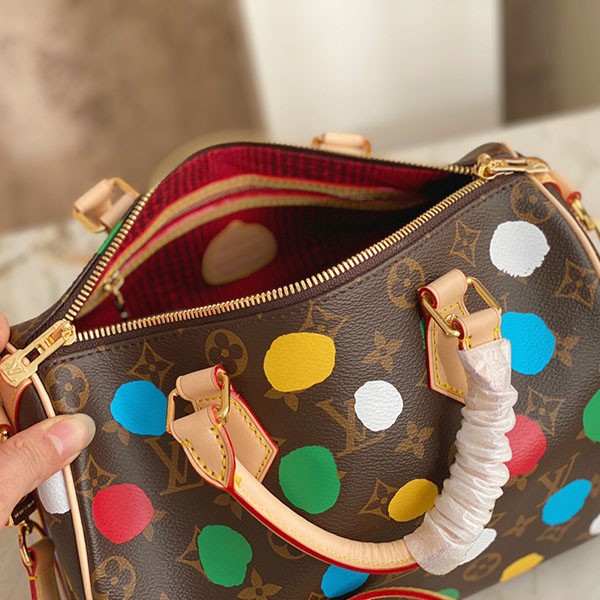 ルイヴィトン × 草間彌生 LV × YK 偽物 スピーディ･バンドリエール 25 M46433代引きを販売