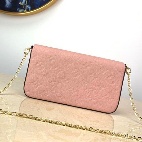 可愛い ルイヴィトン 財布 コピー ミニバッグ モノグラム アンプラント ポシェット フェリシー ピンク お財布 M67856激安送料無料