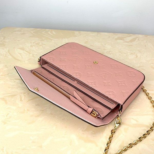 可愛い ルイヴィトン 財布 コピー ミニバッグ モノグラム アンプラント ポシェット フェリシー ピンク お財布 M67856最高級