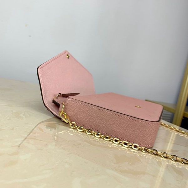 可愛い ルイヴィトン 財布 コピー ミニバッグ モノグラム アンプラント ポシェット フェリシー ピンク お財布 M67856N級品