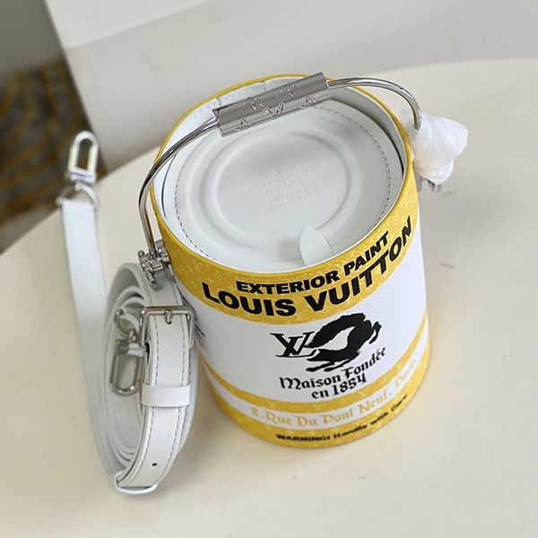 送料込ルイヴィトン ペイントカン ペンキ缶風ハンドバッグ 偽物 2色 M81591通販
