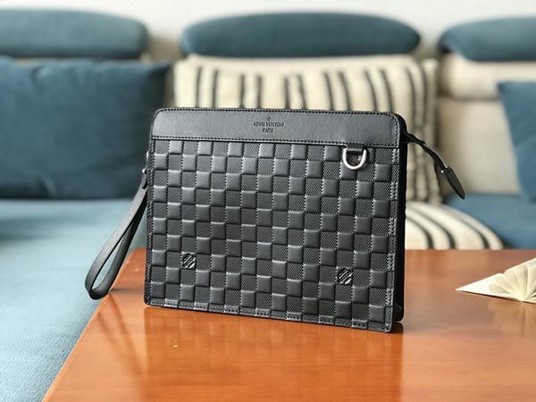 人気 ルイヴィトン クラッチバック 偽物 スタンド ポーチ ダミエ N60450
