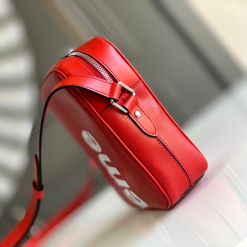 21-22AW 新作 シュプリーム ​ルイヴィトン ショルダーバッグ 偽物 Leather Danube PM Shoulder Bag Red 赤 vue71778通販