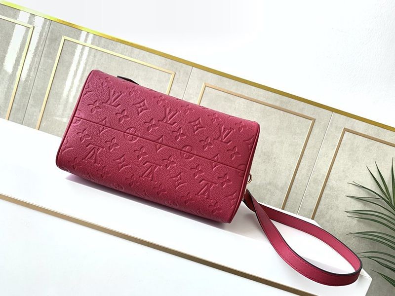送料込ルイヴィトン コピー スピーディバンドリエール25/30★プラムレッド アンプラント ハンドバッグ vug25823人気