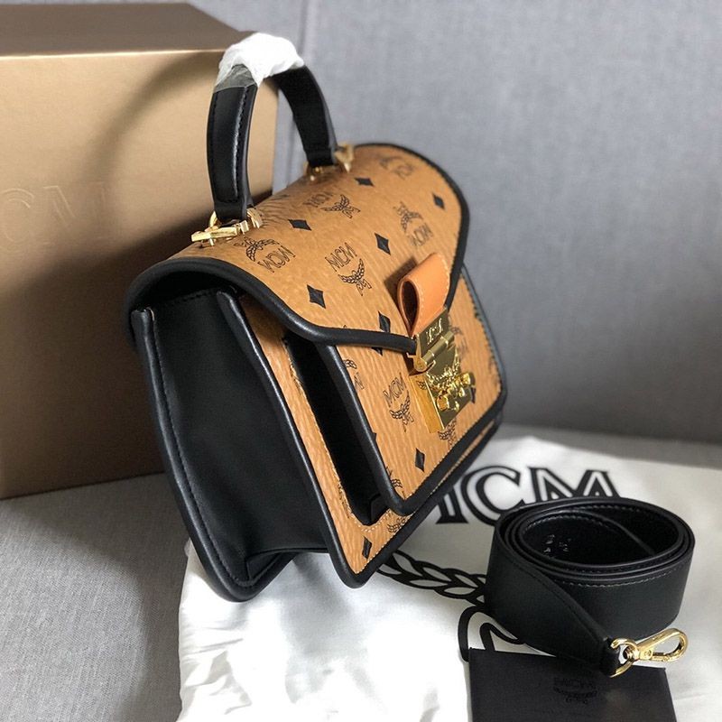 希少色 MCMエムシーエム バッグ 偽物〈パトリシア〉サッチェルバッグ - ヴィセトス mco64837通販