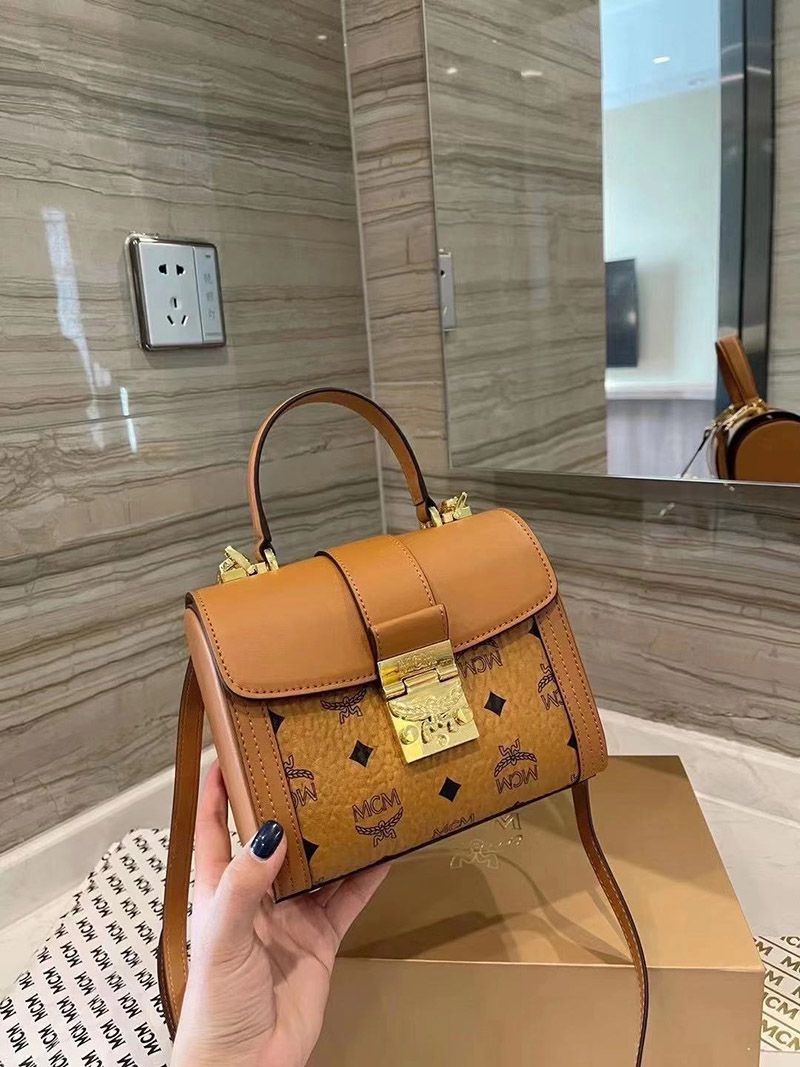 人気 MCM ヴィセトス サッチェルバッグ コピーモノグラム ロゴ mcx32244高い品質