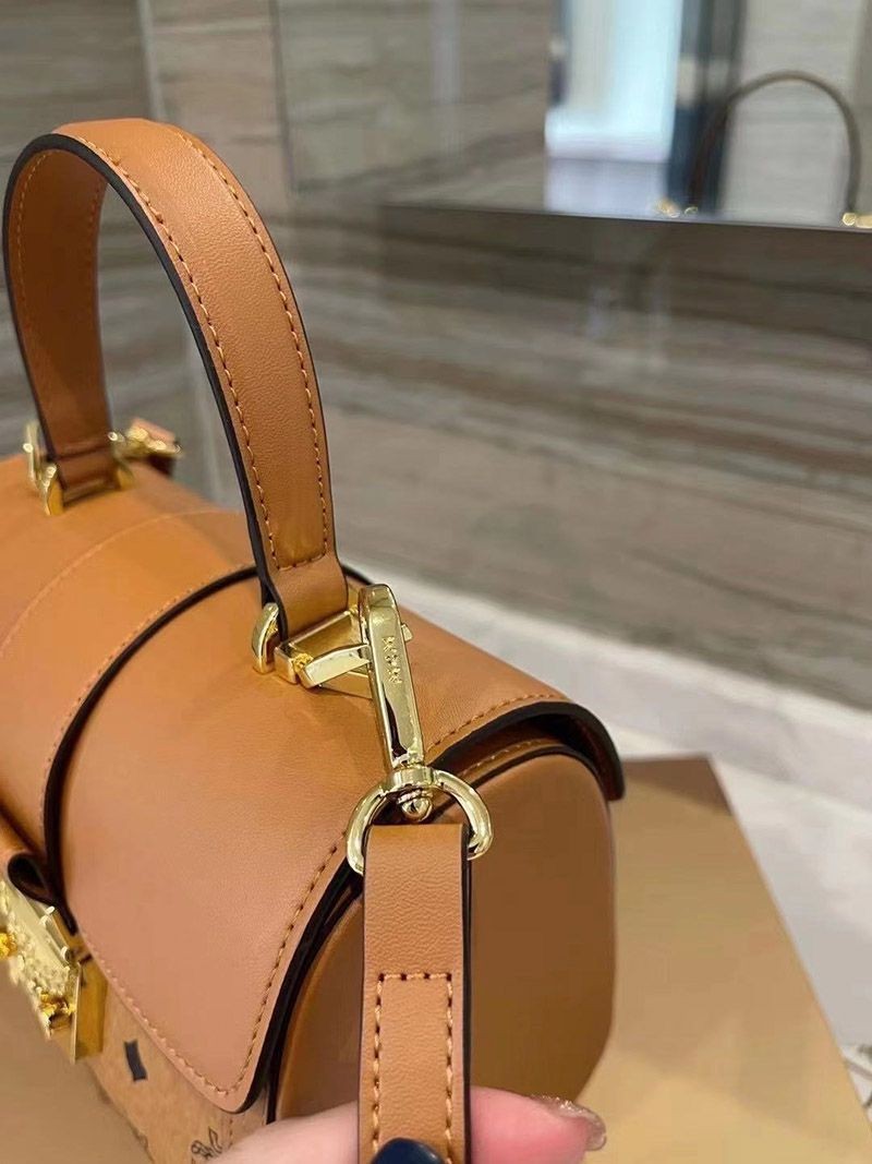 人気 MCM ヴィセトス サッチェルバッグ コピーモノグラム ロゴ mcx32244N級品