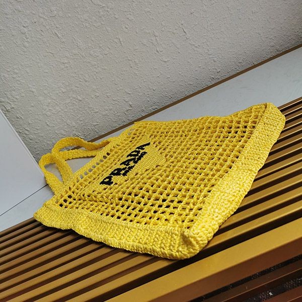一目惚れ♪プラダ ラフィア トートバッグ コピー pui38272高い品質