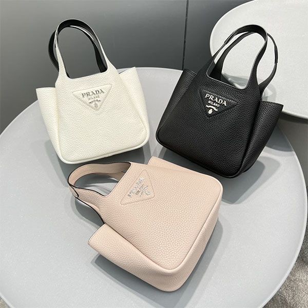 21-22AW プラダ*フルー レザートート偽物 small puj35820
