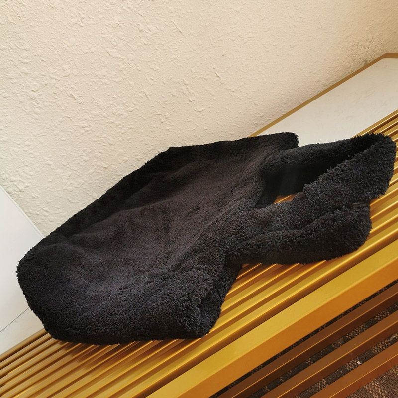 関税送料込 21AW【プラダ】プラダ テリー トートバッグ コピー 黒 pum38219高い品質