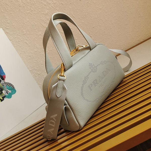 人気No1プラダ レザー トップハンドル ハンドバッグ 偽物 1BB078 pup48638