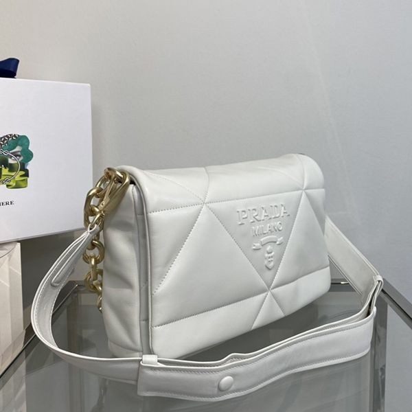 【使い勝手抜群】プラダ コピー パデッドナッパレザー ショルダーバッグ pux35096激安送料無料