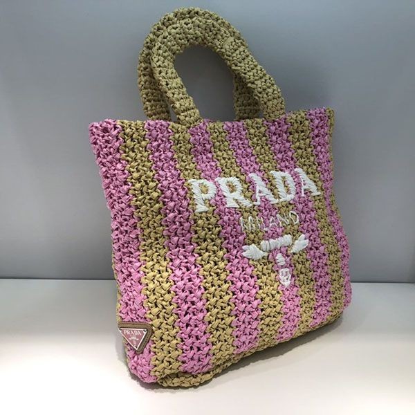 大人気★プラダ ラフィアトート コピー スモールサイズ puy14816通販