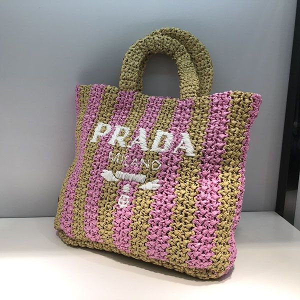 大人気★プラダ ラフィアトート コピー スモールサイズ puy14816激安送料無料