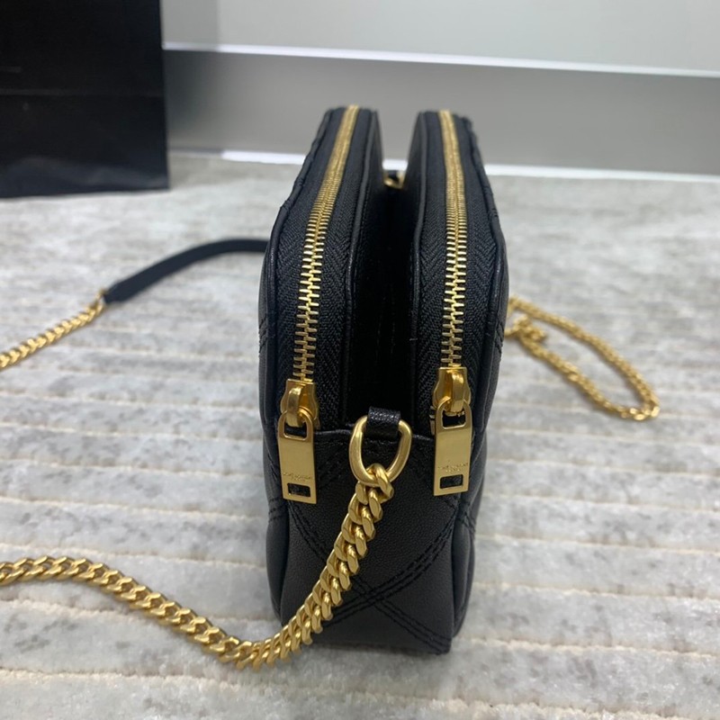 21-22AWサンローラン ショルダーバッグ コピー ベッキー ダブルジップポーチ ラムスキン 6089411D3096805高い品質