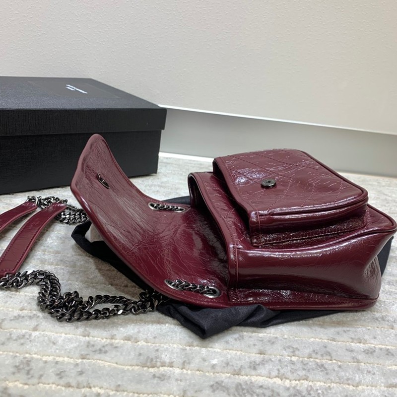 21AW新作サンローラン ショルダーバッグ コピー ニキ ミディアム クリンクルヴィンテージレザー 2モデル 6331580EN04100最高級