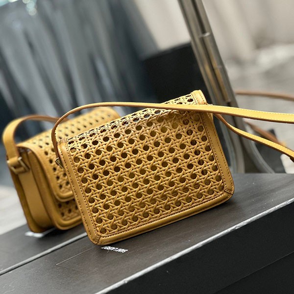 サンローラン ソルフェリーノ box ブランドコピー ウィッカー ショルダーバッグ Sac07398N級品
