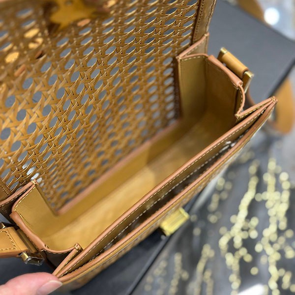 サンローラン ソルフェリーノ box ブランドコピー ウィッカー ショルダーバッグ Sac07398100%安全に到着