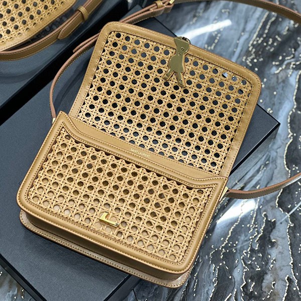 ★日本!!人気！サンローラン ソルフェリーノ box 偽物 ウィッカー ショルダーバッグ Saf14859代引きを販売