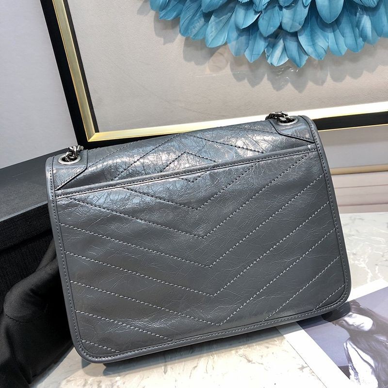 大人気！サンローラン ショルダーバッグ コピー ニキ ミディアム ヴィンテージレザー 2way Sai58773通販