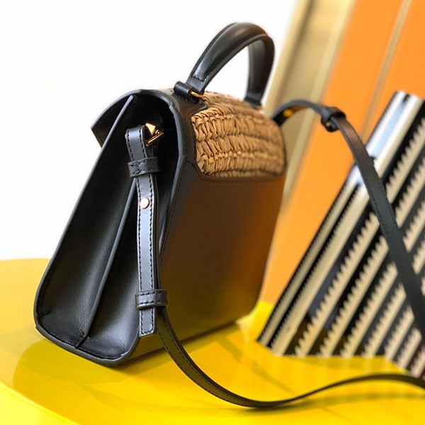 高品質 ブランドサンローラン Mini カサンドラ かごバッグ コピー ラフィア Sap93820激安送料無料