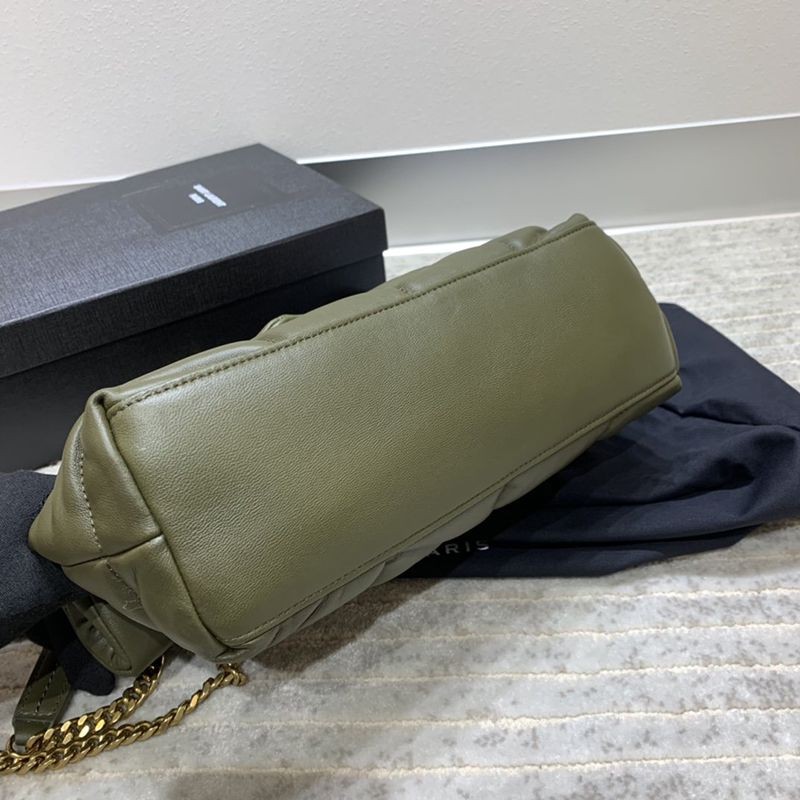 稀少サンローラン ショルダーバッグ 偽物 ルル パファー トイ バッグ キルティング レザー Sax44885N級品